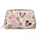 Axyaa Minnie Mouse Leather Makeup Bag: Stylish & Large Capacity Cosmetic Pouch