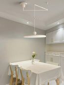 Axyaa French Style Dining Pendant Light: Adjustable, Rotatable Swing Arm Lamp for Dining, Bar & Island