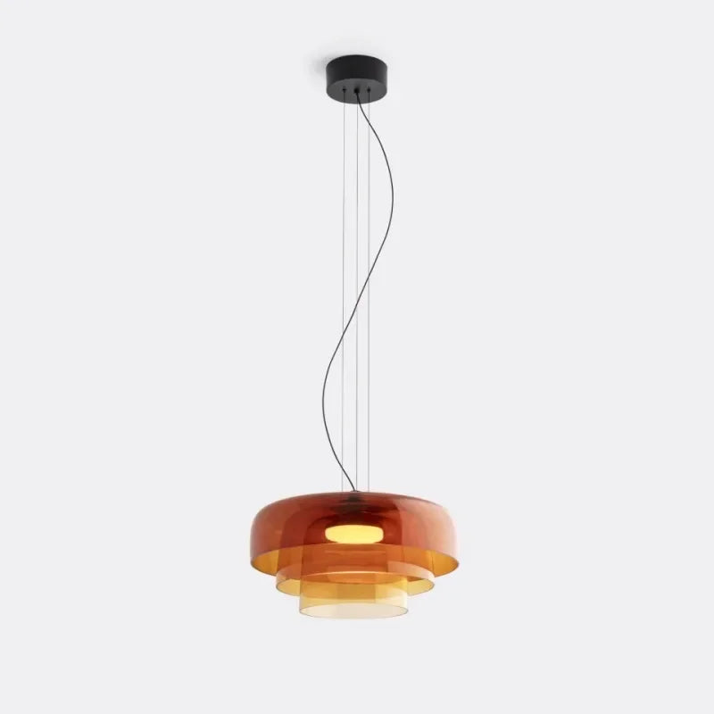 Axyaa Colorful Glass Pendant Lamps for Dining Room Chandelier