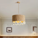 Axyaa Bohemian Hemp Rope Chandelier Pendant Light - Vintage Hanging Ceiling Lights