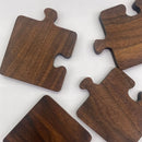 Axyaa Walnut Wood Coaster Set for Table Protection and Insulation