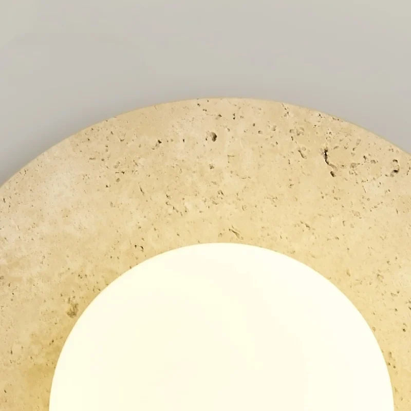 Axyaa White Glass Ball LED Wall Light for Home Interior Design