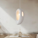 Axyaa White Wabi Sabi E27 LED Pendant Chandelier for Home Bar Decor