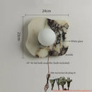 Axyaa Marble LED Wall Sconce Reading Lamp for Home Decor