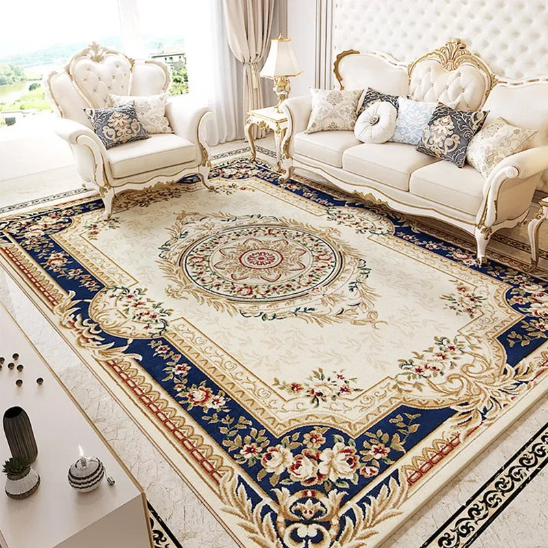 Axyaa Retro Palace Soft Carpet - Modern Living Room Bed Area Rug