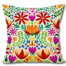 Floral Pattern Throw Pillow Covers by Axyaa for Sofa, Bedroom, Car