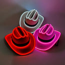 Axyaa Light Up Pet Cowboy Hat: Fun, Luminous Dog/Cat Accessory for Walks, Photos & Gifts