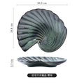 Axyaa Shell Plate - Ceramic Conch Plate for Restaurants and B&B