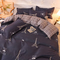 Axyaa Strawberry Pink Bedding Set: Queen & King Size Luxury Duvet Cover Set & Sheets