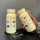 Axyaa Cat Thermal Tumbler 400ml Stainless Steel Insulated Water Bottle