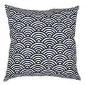 Axyaa Geometric Square Checked Pillowcase – Black and White Stripe Cushion Cover