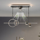 Axyaa Modern Ceiling Fan with LED Light & Control - Bedroom & Living Room Lighting