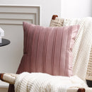 Axyaa Velvet Striped Cushion Cover | Stylish Home Decoration Pillow Cover