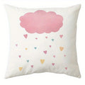 Axyaa Rainbow Star Sun Pattern Printed Pillow Cover for Living Room Sofa Home Decoration