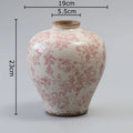 Axyaa Cracked Texture Vase Plant Pot Flower Arrangement Room Decor