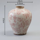 Axyaa Cracked Texture Vase Plant Pot Flower Arrangement Room Decor