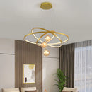 Axyaa LED Pendant Chandelier with Inner and Outer Ring Lighting