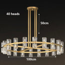 Axyaa Crystal Chandelier: Modern Decorative Lighting for Living and Dining Room
