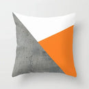 Axyaa Geometric Pattern Print Orange Car Sofa Cushion Cover
