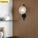 Axyaa Nordic Glass Metal Wall Lamp for Home and Hotel Decor