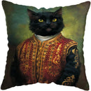 Nordic Cat Dogs Vintage Painting Pillow Cover 45x45cm for Home Hotel Sofa Bed