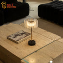 Axyaa Pleated Table Lamp with USB Charging & Touch Switch for Bedroom, Hotel, Studio