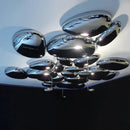 Axyaa Chrome LED Ceiling Lamp for Stylish Spaces