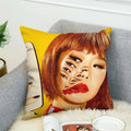 Axyaa Toiletpaper Body Pillow Cover 40x40 Decorative Cushion Case for Bed and Sofa