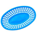 Axyaa Oval Plastic Food Baskets Set of 4 - Colorful Reusable Serving Plates