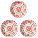 Axyaa Bohemian Ceramic Plate: Creative Western Food Fruit Plate, Oven Microwave Safe