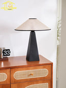 Axyaa French Medieval LED Table Lamp Solid Wood Retro Design Home Desk Light