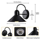 Farmhouse Black Wall Sconce E27 Socket Waterproof Exterior Wall Lantern