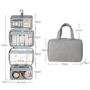 Axyaa Travel Toiletries Bag: Waterproof Hanging Organizer for Bathroom, Makeup & Cosmetics