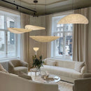 Axyaa Leaf Design Tyvek Pendant Chandelier for Home Lighting