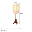 Axyaa Vintage Solid Wood Chinese Style Floor Lamp for Living Room & Bedroom