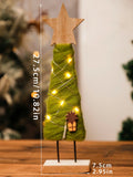 Axyaa Wooden Christmas Ornaments Fawn Snowman Star - Holiday Home Decor