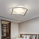 Axyaa Modern Waves LED Ceiling Lamp | Remote Dimmable Living Room Light | Creative Home Decor