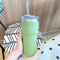 Axyaa Stainless Steel Thermos Bottle with Straw, 700ML Insulation Water Cup