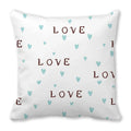 Heart Print Pillowcase for Home Decor by Axyaa - Love Cushion Cover