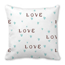Heart Print Pillowcase for Home Decor by Axyaa - Love Cushion Cover
