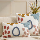 Axyaa Floral Tufted Geometric Pillow Cover Set for Living Room Sofa or Bedroom