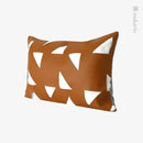 Axyaa Triangle Leather Cut Pillow - Nordic Living Room Decor
