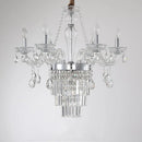 Axyaa Gold Luxury Crystal Chandelier - Elegant 6-Head Nordic Design