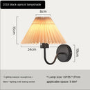 Axyaa Nordic Fan Shaped Wall Lamp with Pleated Design for Home Decor Lighting