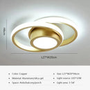 Axyaa Golden LED Ceiling Lamps for Home Decor Aisle Corridor Light Balcony