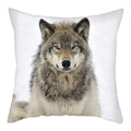 Wild Wolf Print Pillow Cases by Axyaa: Animal Cushion Cover for Home Sofa Decor