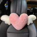 Axyaa Car Headrest Waist Support & Neck Cushion - Love Wings Design