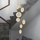 Axyaa Marble Pendant Lamp LED Small Chandelier Light Fixture for Home Decor