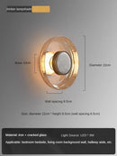 Modern Glass Wall Light for Living Room, Bedroom & Dining Room by Axyaa