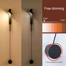 Axyaa LED Wall Lamps: Modern Rotating Dimmer Reading Lights for Bedroom or Living Room